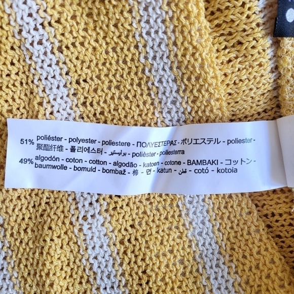 New Zara Rustic Striped Knit High Waist Blogger Favorite Resortwear Pants Small - Picture 11 of 12